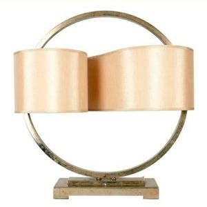 Vintage Modernist Table Lamp with Continuous Shade